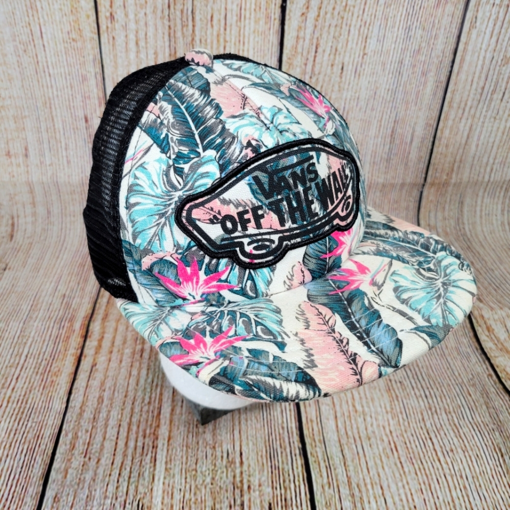 Vans Floral Vintage Trucker Hat Snapback - Picture 2 of 4